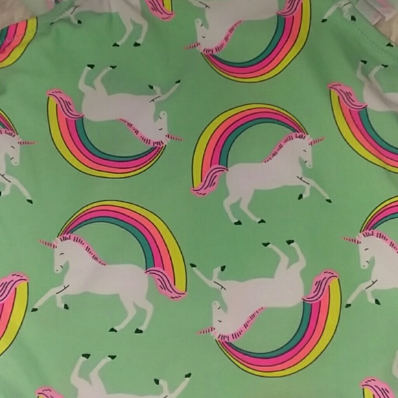 NWT Carter's 2 Piece Swim Suit Bikini 2t Unicorn & - Picture 5 of 8